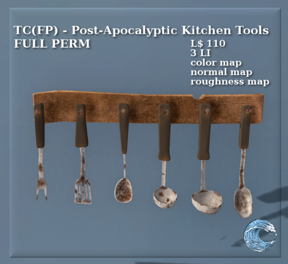 Second Life Marketplace - TC(FP) - Post-Apocalyptic Kitchen Tools FULL PERM