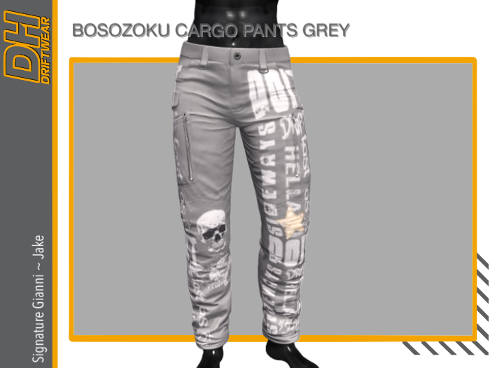DHDW BOSOZOKU CARGO PANTS GREY - ADD ME