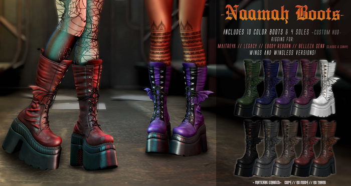 .{PSYCHO:Byts}. Naamah Boots  - 