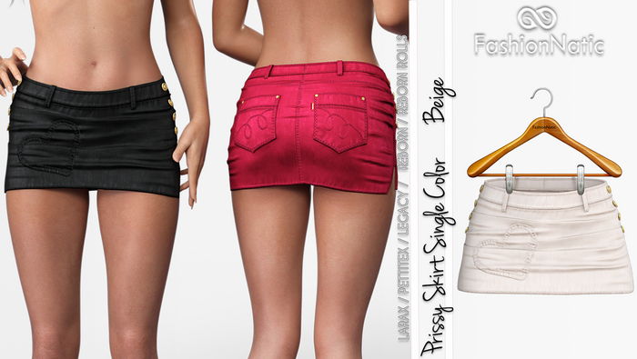 Skirt Prissy Beige - LaraX, PetiteX, Legacy, Reborn,Rolls - FashionNatic
