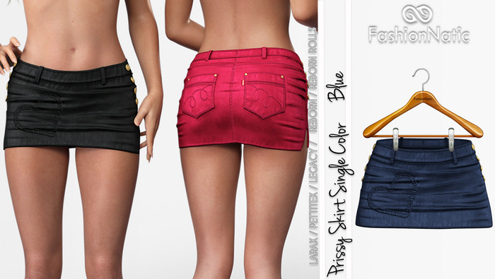 Skirt Prissy Blue - LaraX, PetiteX, Legacy, Reborn,Rolls - FashionNatic