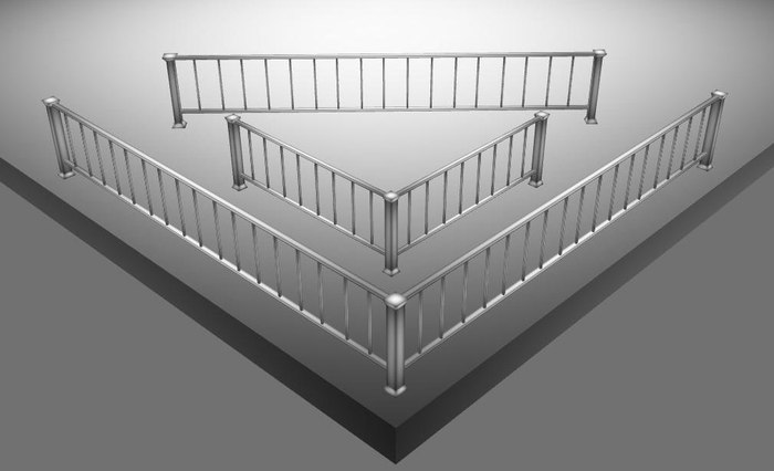 Sculpted railings - SALE 50% OFF