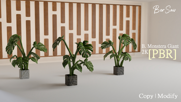 [PBR] Monstera Giant Planter [BERSAV]
