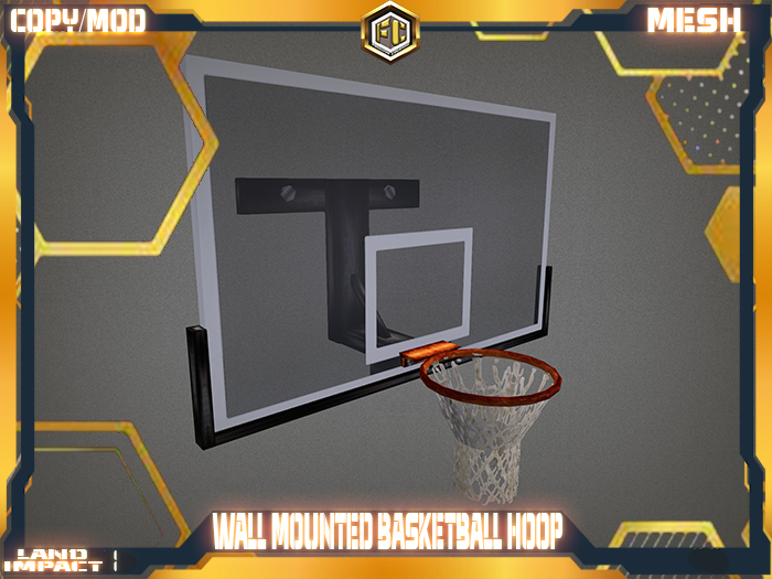 Wall mounted basketball hoop-Freedom creations