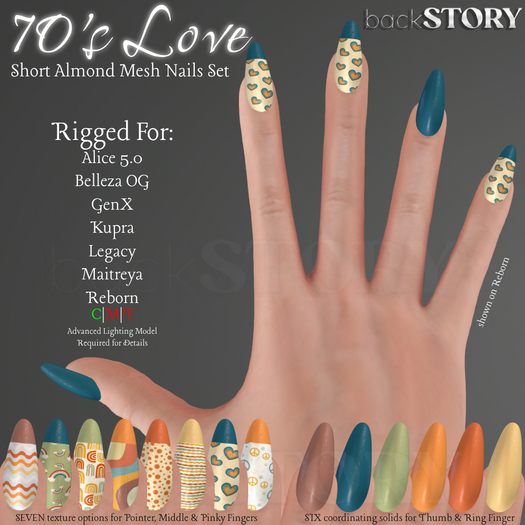 backSTORY - 70s Love Nails