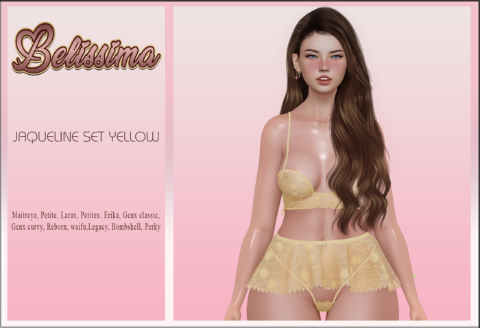 [Belissima] Jaqueline Set Yellow