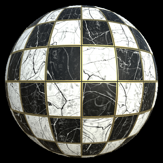 BLACK AND WHITE CHECKERED FLOOR