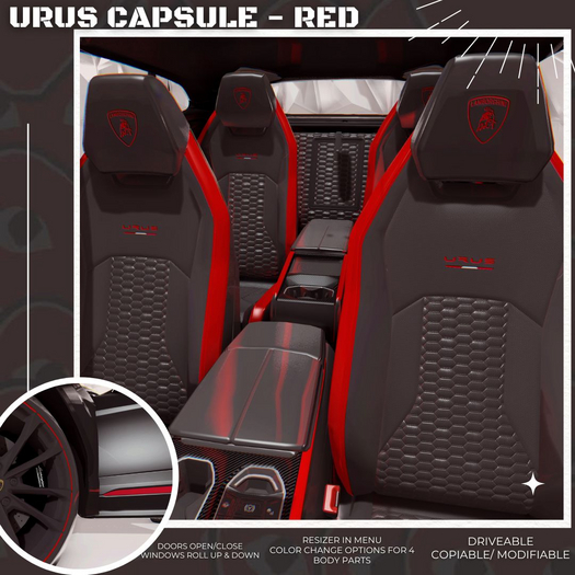 Urus Graphite Capsule -Red
