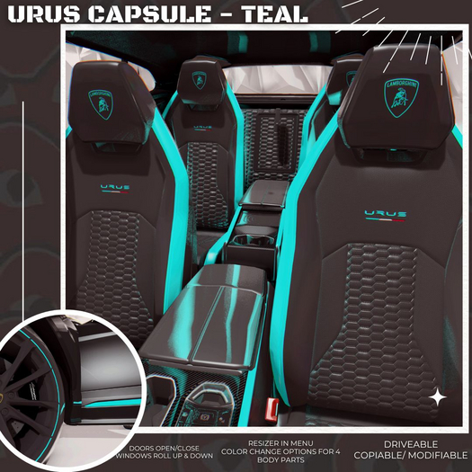 Urus Graphite Capsule -Teal