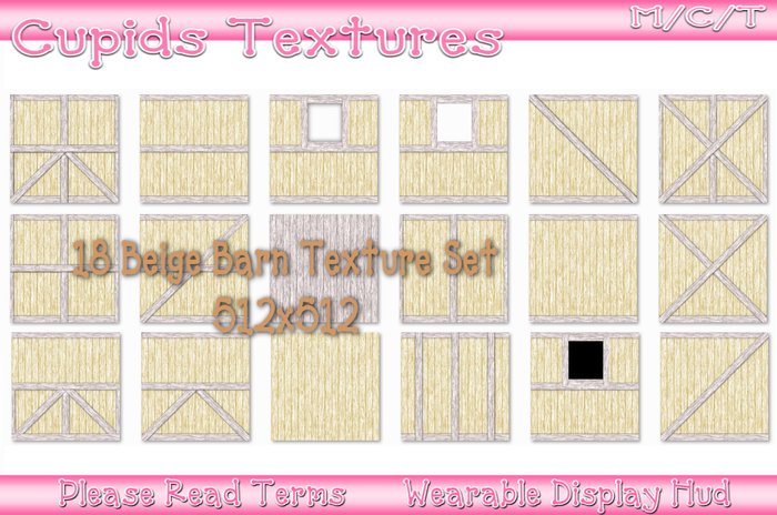 18 BEIGE BARN SET Textures