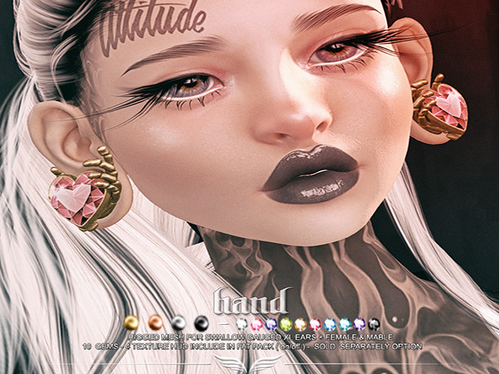 A*S HAND_^^Swallow^^Gauged XL Ears _FATPACK_(wear me)