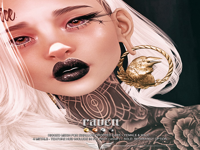 A*S RAVEN_^^Swallow^^Dropped Ears_FATPACK_(wear me)