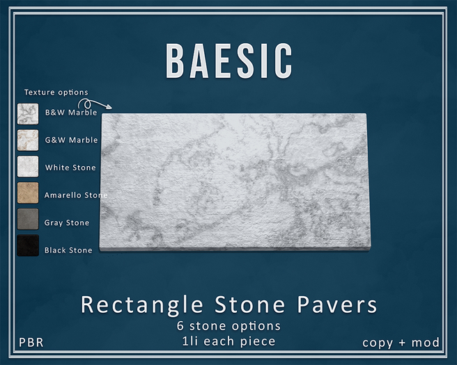 Baesic. Rectangle Stone Pavers