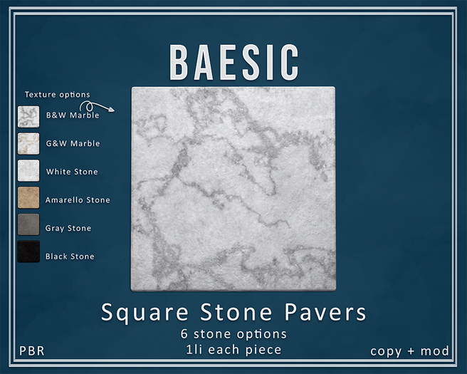 Baesic. Square Stone Pavers