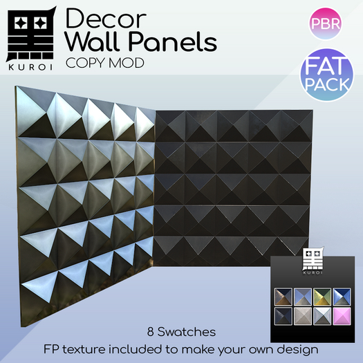 Kuroi - Studded Wall Panel FAT PACK