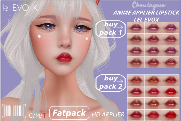 Chewingum ANIME HD APPLIER LIPSTICK LEL EVOX FATPACK BOX