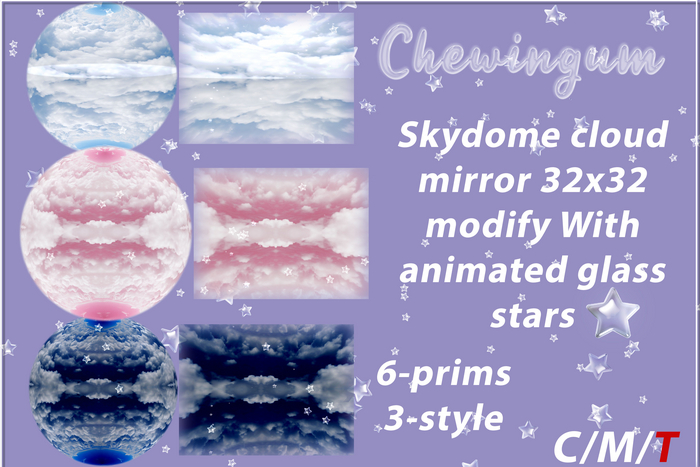 Chewingum CLOUD MIRROR SKYDOME ANIMATED STARS FATPACK BOX