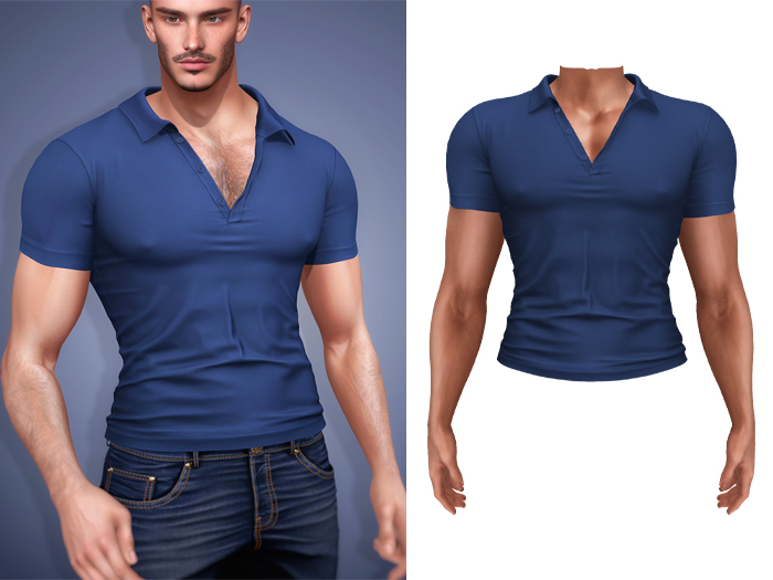 Mossu - Arthur Shirt - Blue 