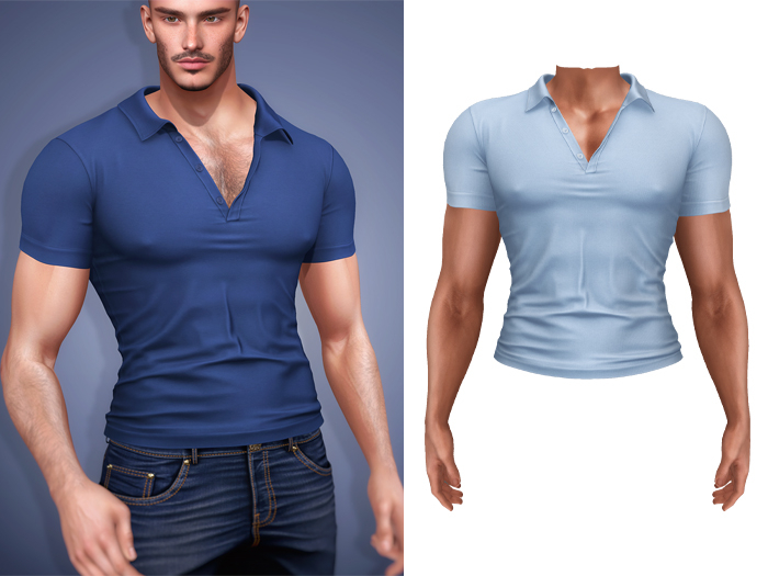 Mossu - Arthur Shirt - Light Blue 