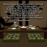 Hirano Dinner Decor Set Tea Leaf