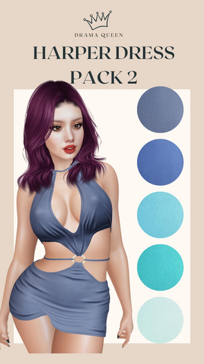DRAMA QUEEN Harper Dress Pack 2 (ADD)