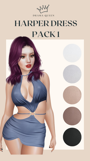 DRAMA QUEEN Harper Dress Pack 1 (ADD)