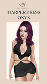 DRAMA QUEEN Harper Dress Onyx (ADD)