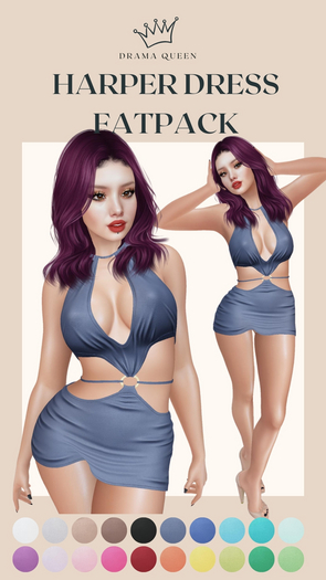 DRAMA QUEEN Harper Dress FATPACK (ADD)
