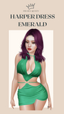 DRAMA QUEEN Harper Dress Emerald (ADD)