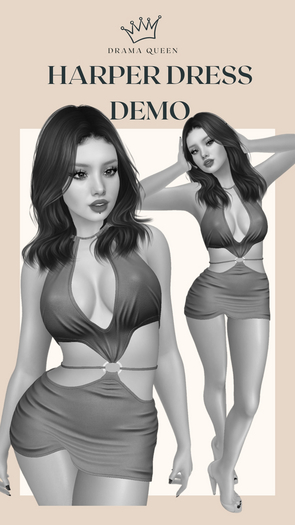 DRAMA QUEEN Harper Dress DEMO (ADD)