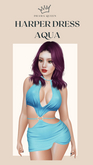 DRAMA QUEEN Harper Dress Aqua (ADD)