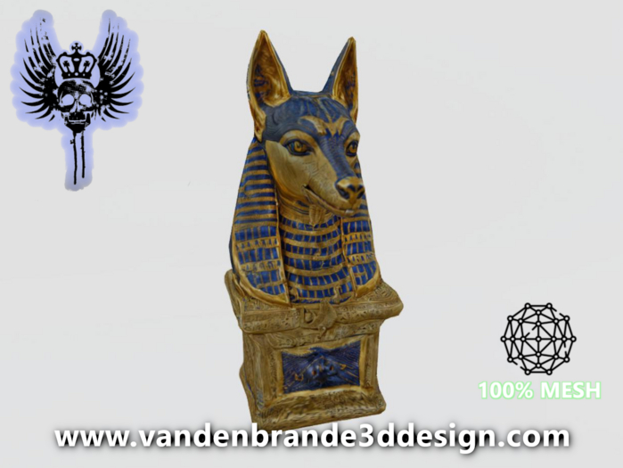 ~Full perm Anubis Statue Bust 100% Mesh