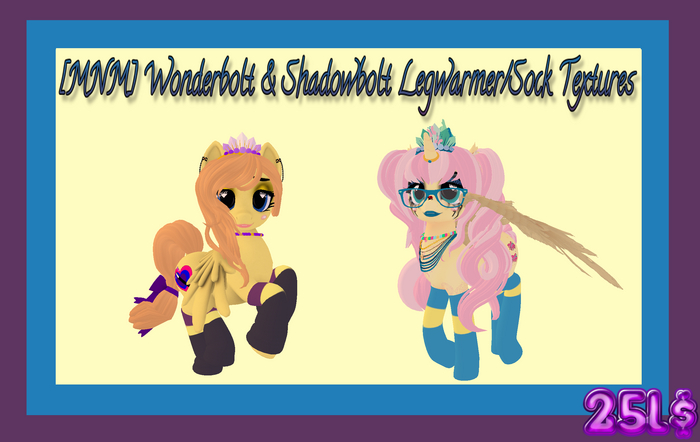 [MNM] Wonderbolt & Shadowbolt Legwarmer/Sock Textures