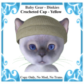 Baby Gear Dinkies - Winter Cap Yellow (Bagged)