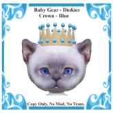 Baby Gear Dinkies - Hat Crown Blue (Bagged)
