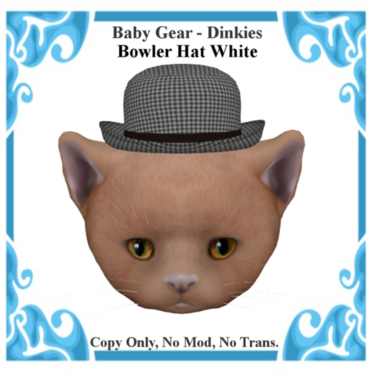 Baby Gear Dinkies - Bowler Hat White (Bagged)