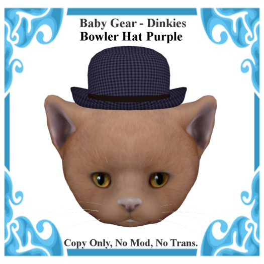 Baby Gear Dinkies - Bowler Hat Purple (Bagged)