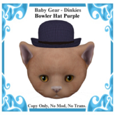 Baby Gear Dinkies - Bowler Hat Purple (Bagged)