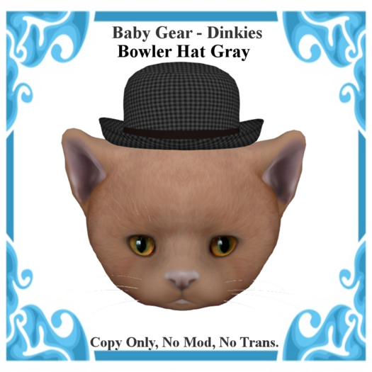 Baby Gear Dinkies - Bowler Hat Gray (Bagged)