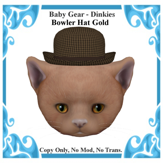 Baby Gear Dinkies - Bowler Hat Gold (Bagged)