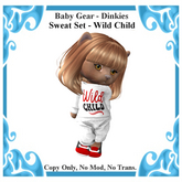 Baby Gear Dinkies - Sweat Set Wild Child (Bagged)