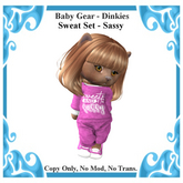 Baby Gear Dinkies - Sweat Set Sassy (Bagged)
