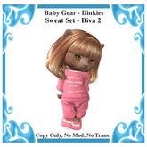 Baby Gear Dinkies - Sweat Set Diva 2 (Bagged)