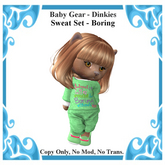 Baby Gear Dinkies - Sweat Set Boring (Bagged)
