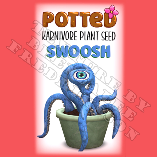 Potted: Karnivore Plant Seed: Swoosh (ACTUAL PLANT SEED) - Retired!
