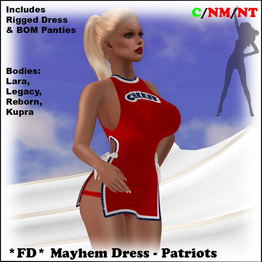 *FD* Mayhem Dress [Boxed] Patriots