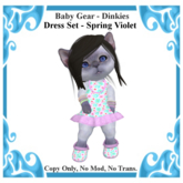 Baby Gear Dinkies - Dress Set Spring Violet (Bagged)