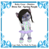 Baby Gear Dinkies - Dress Set Spring Purple (Bagged)