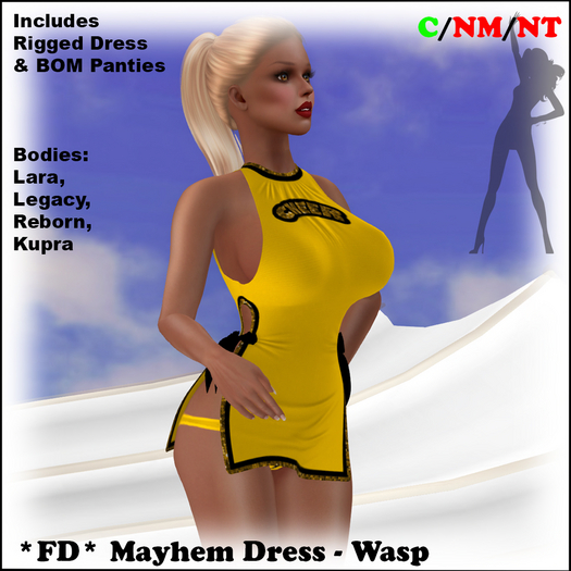 *FD* Mayhem Dress [Boxed] Wasp