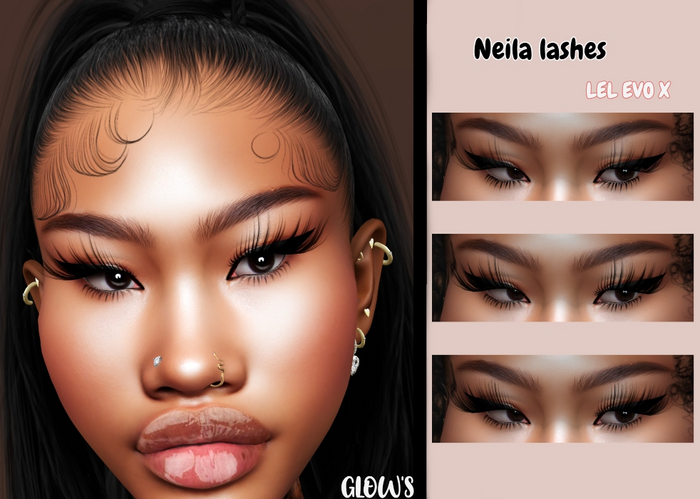 GLOW'S- NEILA LASHES X CLOVER MEGALASH.